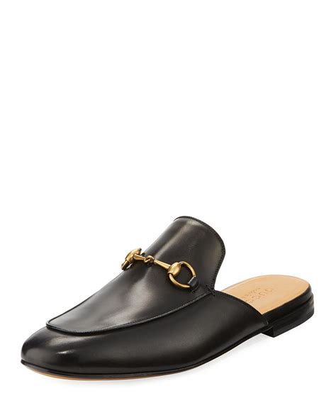 gucci mens black mules